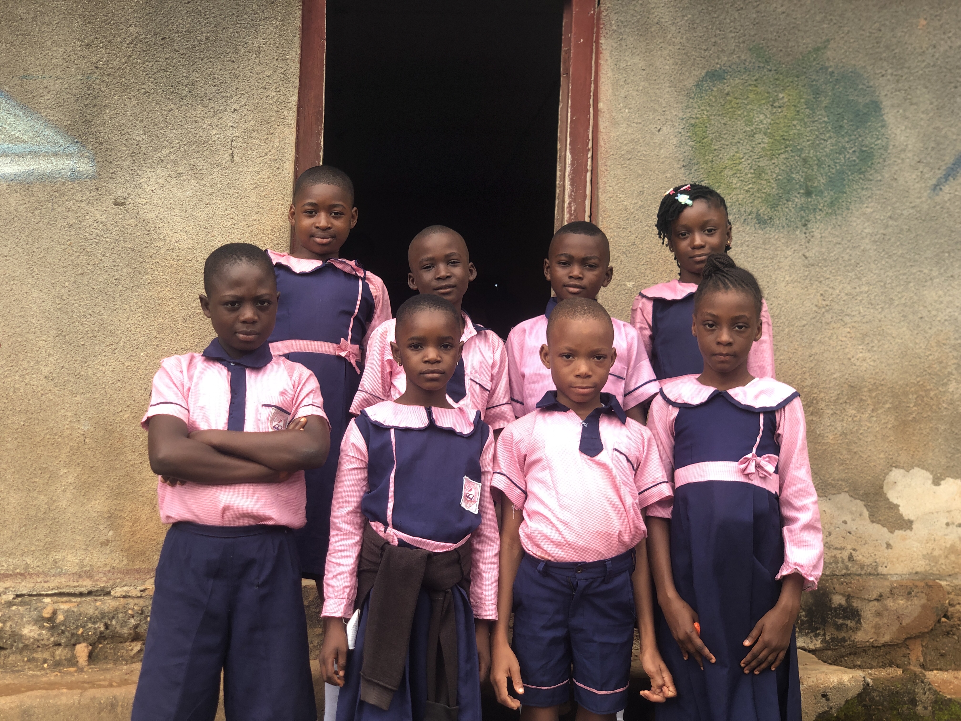 A classroom moment at school